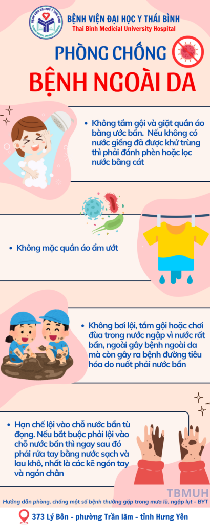 các bệnh ngoài da biểu hiện và cách phòng chống