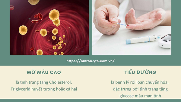 đái tháo đường kèm mỡ máu cao