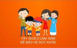 định kỳ tẩy giun cho trẻ