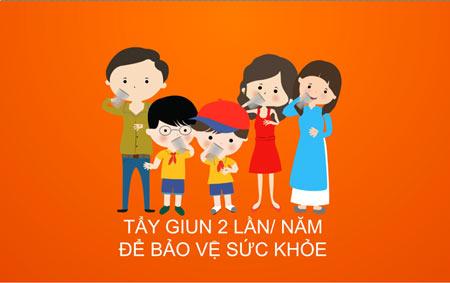 định kỳ tẩy giun cho trẻ