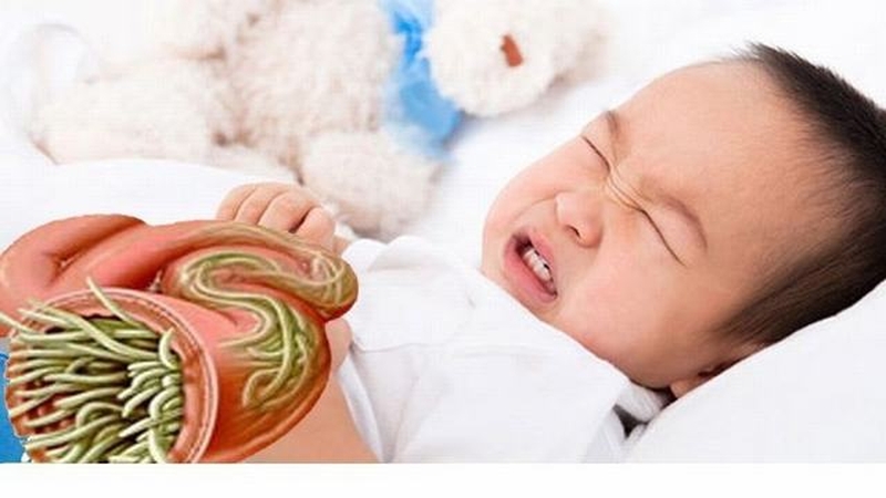 giun sán ở trẻ sơ sinh