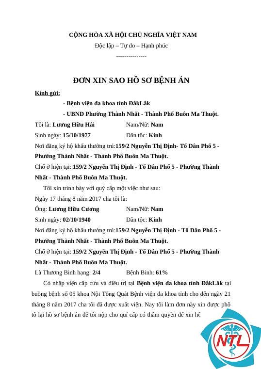 mẫu đơn xin sao bệnh án - Image 3