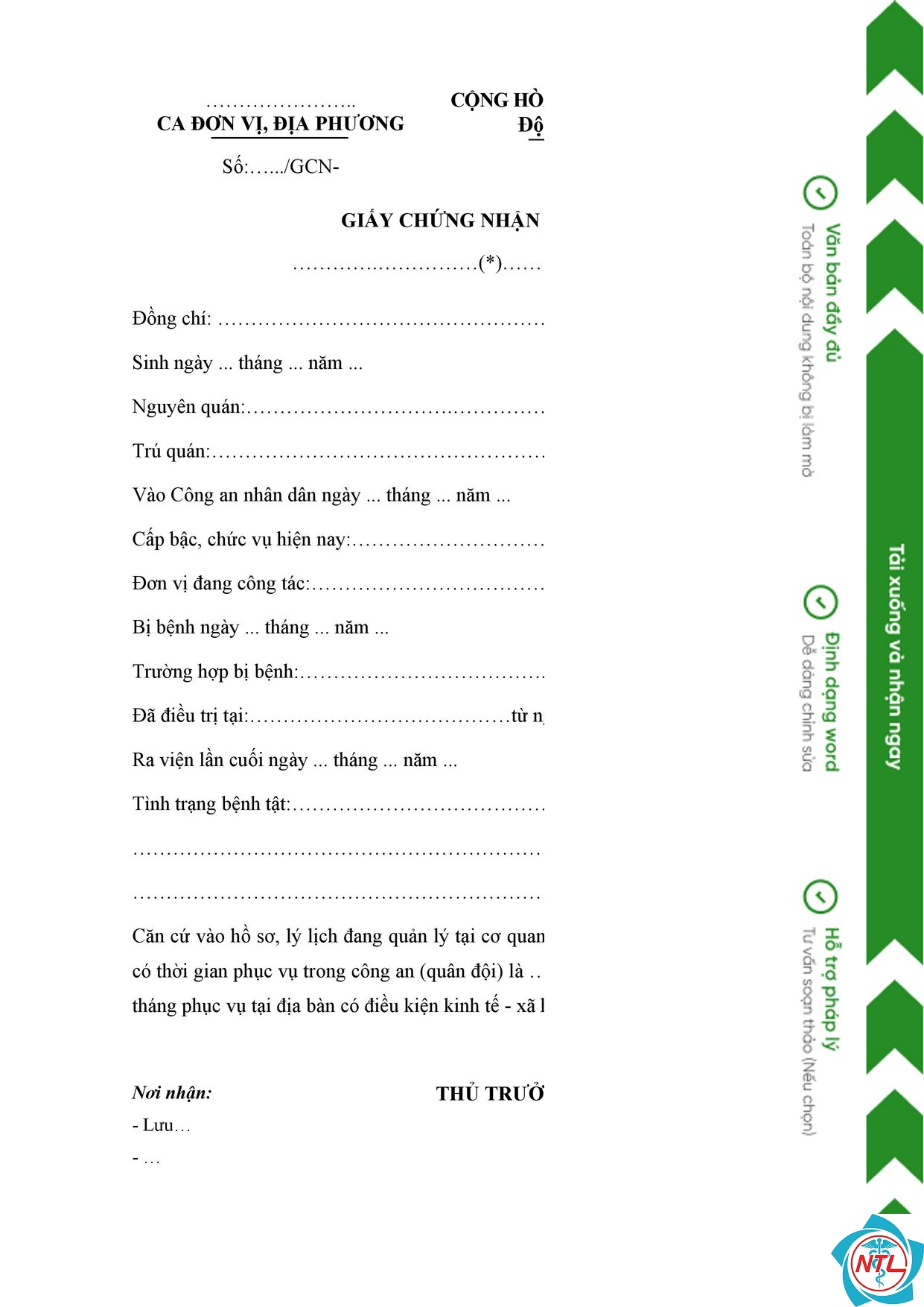 mẫu giấy xác nhận bệnh án - Image 4