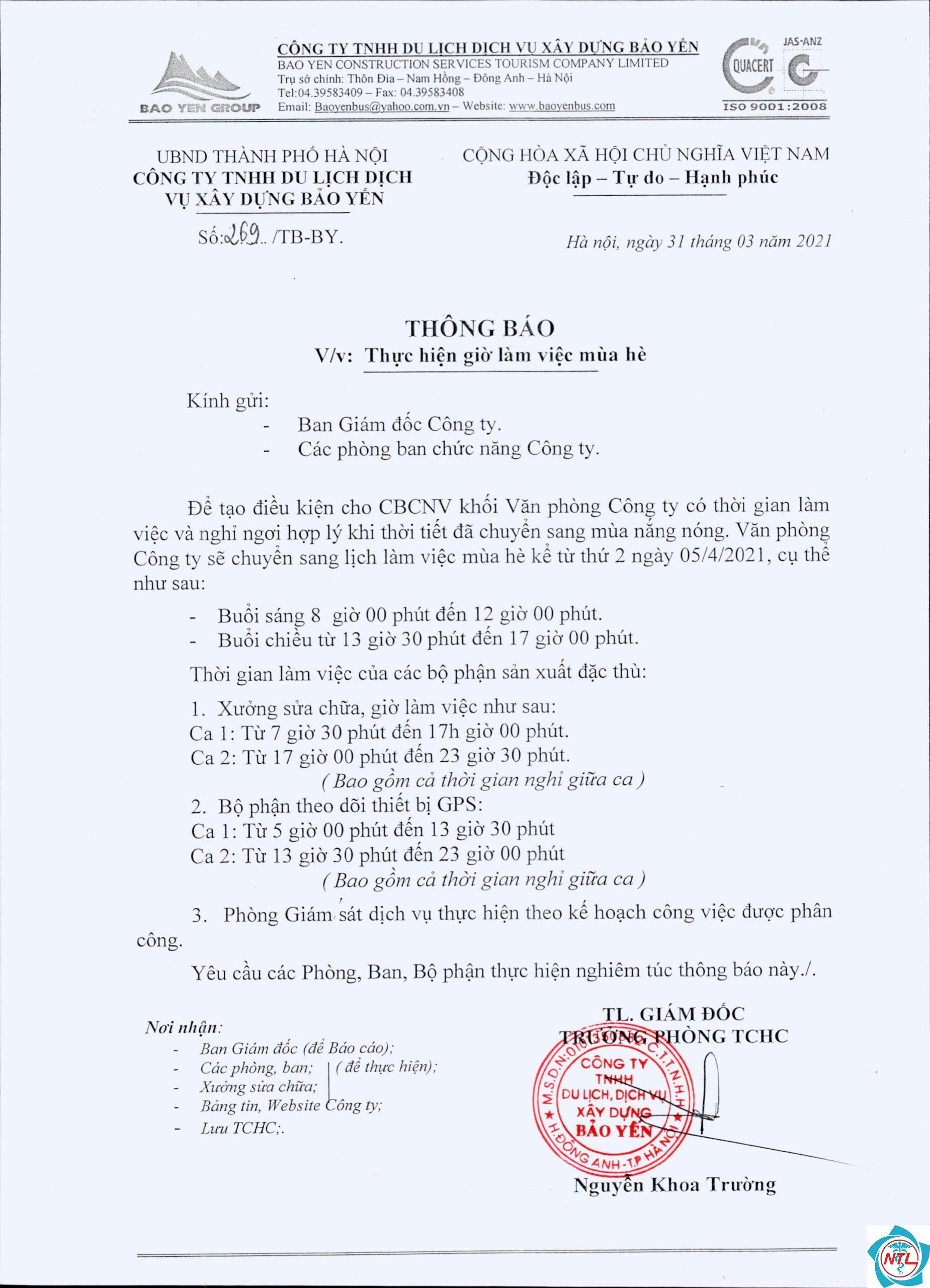 thông báo lịch làm việc công ty - Image 5