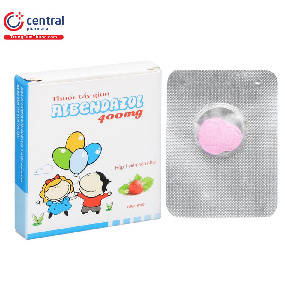 thuốc tẩy giun albendazol 400mg - Image 1