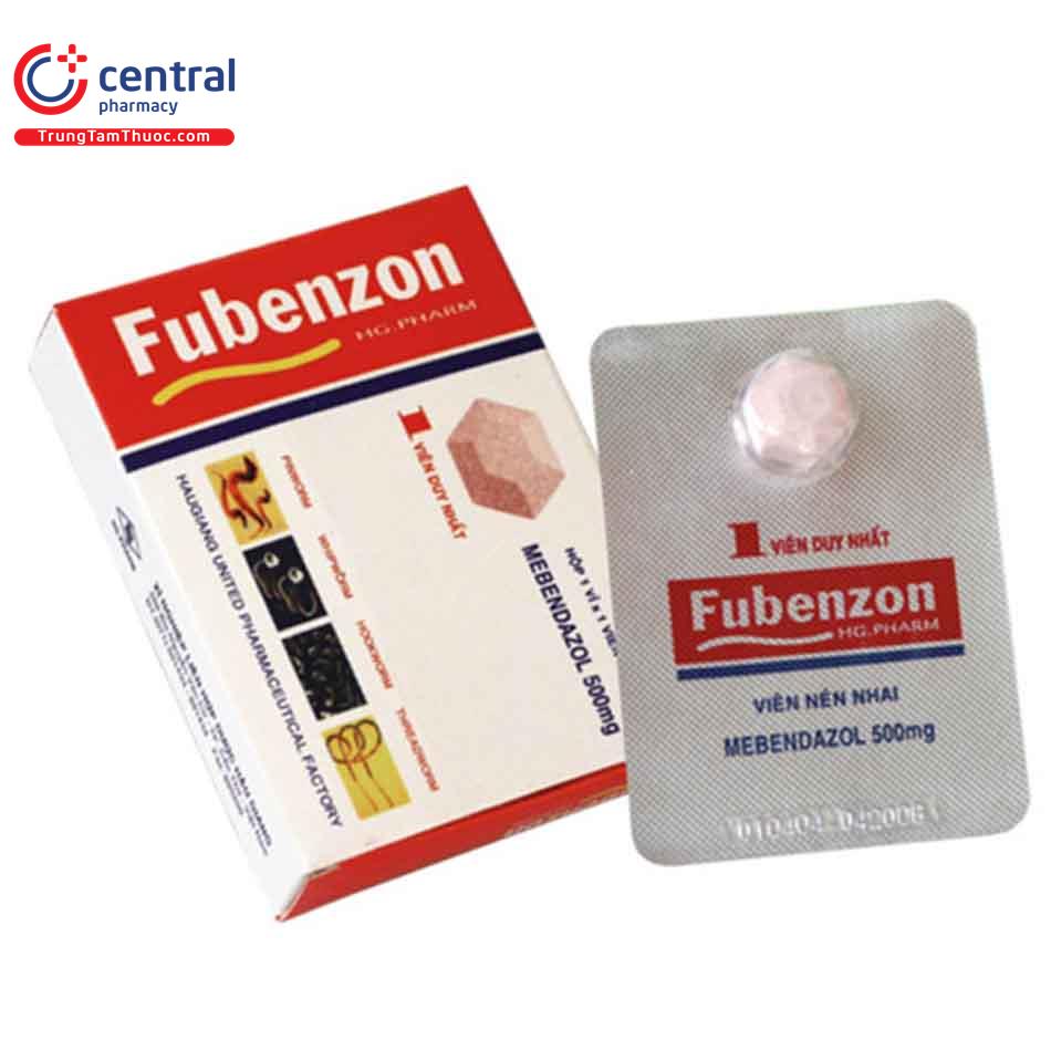 thuốc tẩy giun fubenzon uống lúc nào