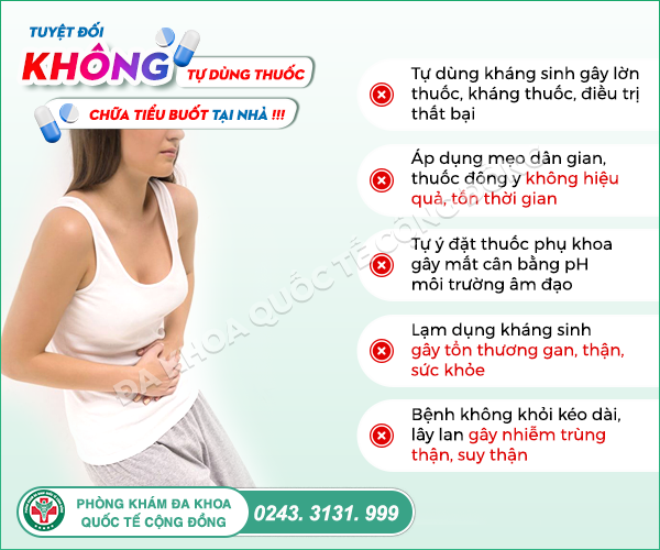 tiểu buốt khám khoa nội tổng hợp