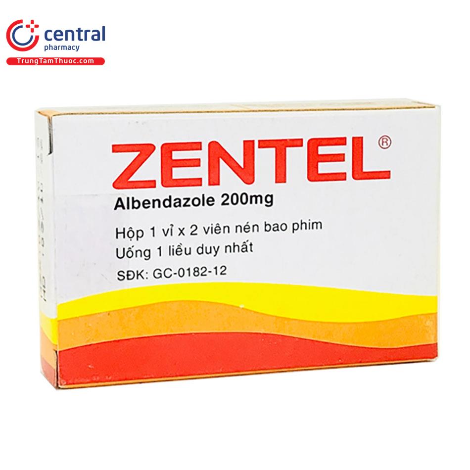 zentel 200mg cách dùng